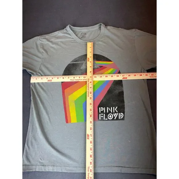 Pink Floyd Short Sleeve Large Graphic T-Shirt Grey Medium - Picture 4 of 5